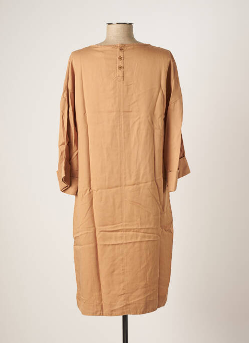 Robe mi-longue beige SKFK pour femme