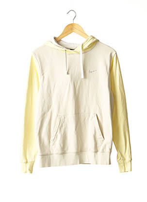 Sweat-shirt à capuche finition bords-côtes manches longues jaune NIKE femme