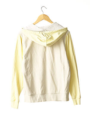 Sweat-shirt à capuche finition bords-côtes manches longues jaune NIKE femme
