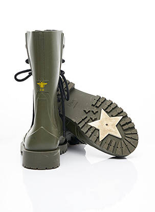 Bottines/boots talon de 4 à 6cm vert CHRISTIAN DIOR femme