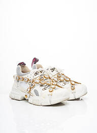 Baskets fermeture lacets talon plat jusqu'à 3cm blanc GUCCI femme