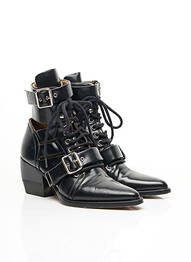 Bottines/boots talon de 7 à 9cm noir CHLOE femme