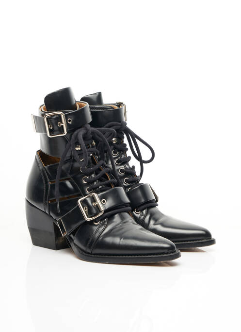 Bottines/boots talon de 7 à 9cm noir CHLOE femme