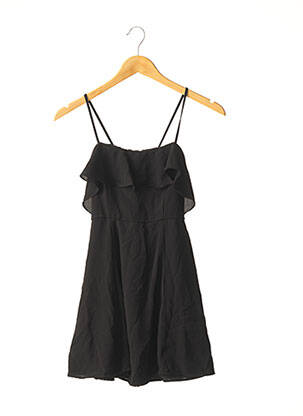 Robe courte fermeture zippée au dos fines bretelles noir FOREVER 21 femme