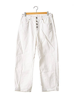 Pantalon droit taille normale taille normale blanc FIND. femme