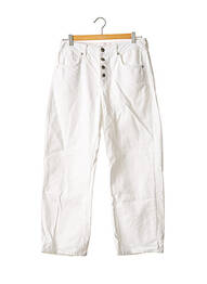 Pantalon droit taille normale taille normale blanc FIND. femme