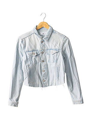 Veste en jean manches longues bleu MANGO femme