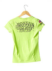 T-shirt vert BOXEUR DES RUES pour femme seconde vue