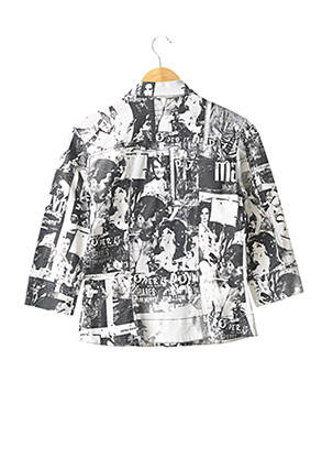 Veste casual col chemisier noir ANGELO MARANI femme