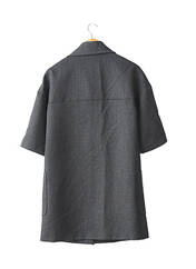 Manteau long gris NICOLE FARHI pour femme seconde vue