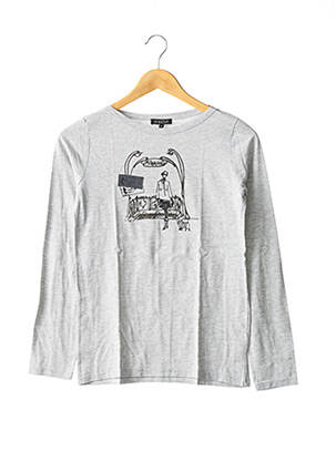 T-shirt gris CLAUDIE PIERLOT pour femme