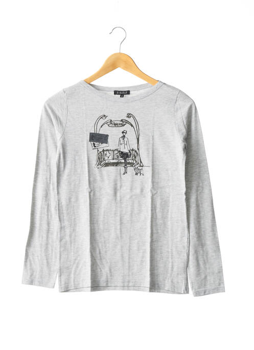 T-shirt gris CLAUDIE PIERLOT pour femme