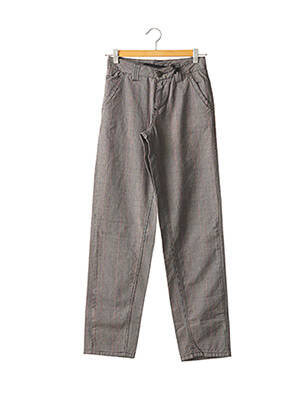 Pantalon droit gris SOULEDGE pour homme