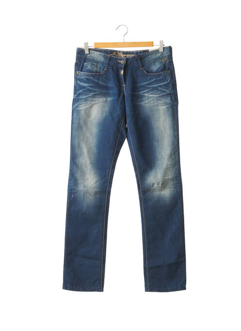 Jeans coupe slim bleu TIMEZONE pour homme