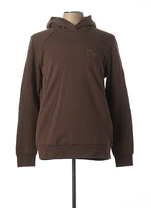 Sweat-shirt à capuche marron NO EXCESS pour homme