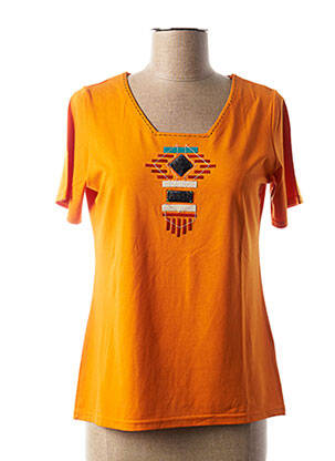 T-shirt orange TELMAIL pour femme