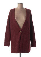 Gilet manches longues rouge NICE THINGS pour femme seconde vue