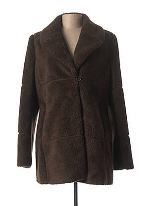 Manteau long marron CREENSTONE pour femme