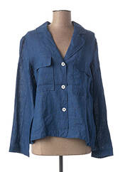 Veste casual bleu NICE THINGS pour femme seconde vue