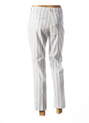 Pantalon 7/8 bleu BRUNO SAINT HILAIRE pour femme seconde vue