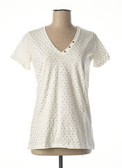 T-shirt blanc BLANC BOHEME pour femme seconde vue