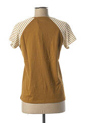 T-shirt marron BLANC BOHEME pour femme seconde vue