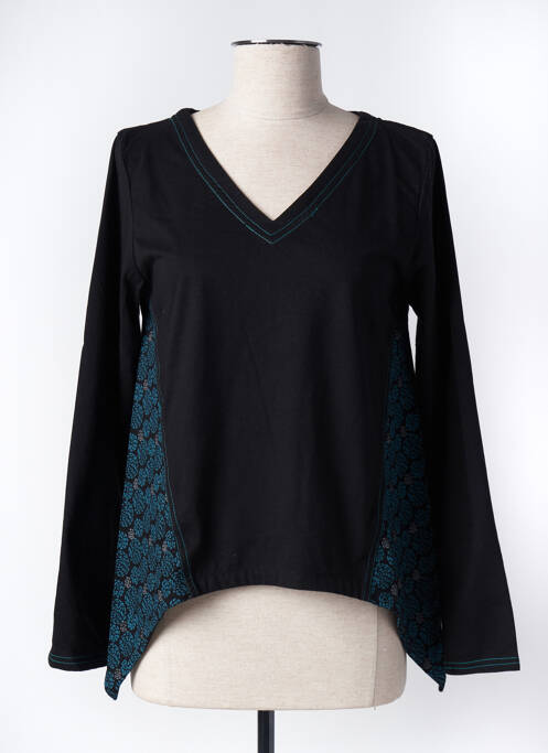 T-shirt noir BAMBOO'S pour femme