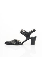 Sandales/Nu pieds noir FUGITIVE pour femme seconde vue