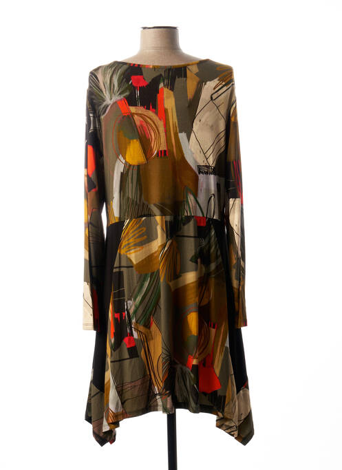 Robe mi-longue vert G!OZE pour femme