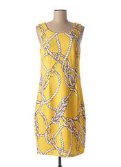 Robe mi-longue jaune K-DESIGN pour femme seconde vue