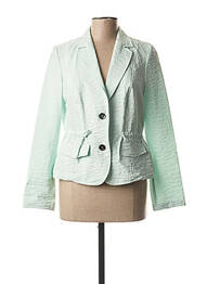 Veste casual col tailleur vert EUGEN KLEIN femme