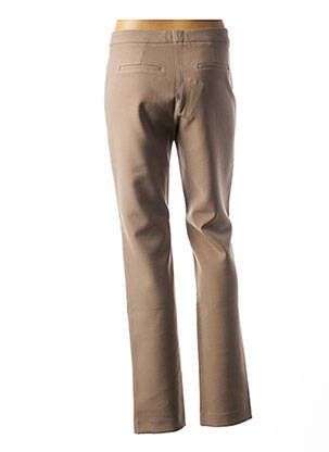 Pantalon fermeture zippée sous rabat boutonné taille normale marron D.SPORT femme