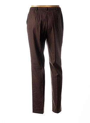 Pantalon coupe droite taille haute marron WEINBERG femme