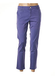 Pantalon droit stretch taille basse violet FRACOMINA femme
