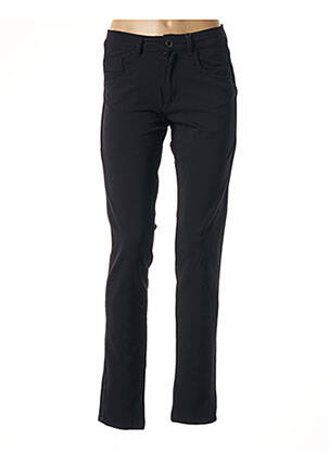 Pantalon droit stretch taille haute noir PARA MI femme