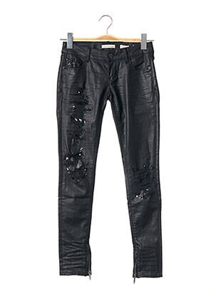 Pantalon slim taille basse taille basse noir FRACOMINA femme