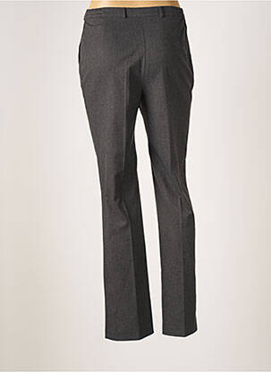 Pantalon droit fermeture zippée sous rabat boutonné taille normale gris BARBARA LEBEK femme