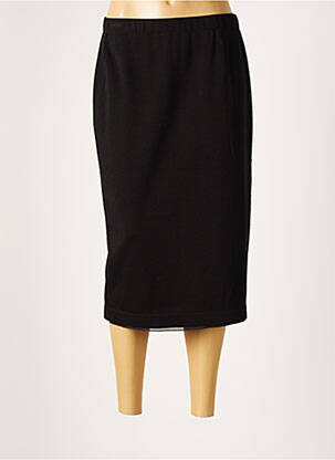 Jupe mi-longue stretch noir BARBARA LEBEK femme