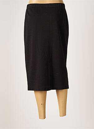 Jupe mi-longue stretch noir BARBARA LEBEK femme