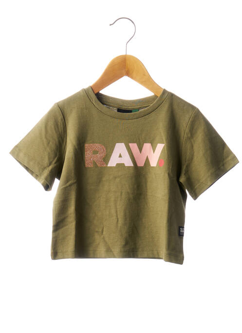 T-shirt vert G STAR pour fille