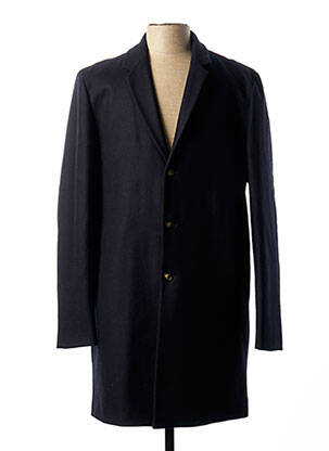 Manteau long bleu HARRIS WILSON pour homme