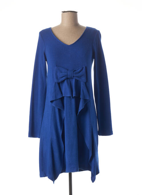Robe pull bleu M DE MIGUEL pour femme