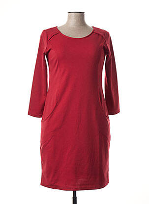 Robe mi-longue manches 3/4 manches 3/4 rouge CHATELET femme