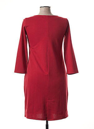 Robe mi-longue manches 3/4 manches 3/4 rouge CHATELET femme