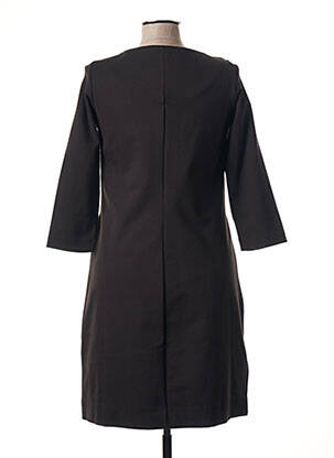Robe mi-longue manches longues manches longues noir SANDWICH femme