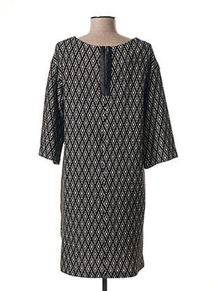 Robe mi-longue manches longues manches longues noir POUSSIERE D'ETOLE femme