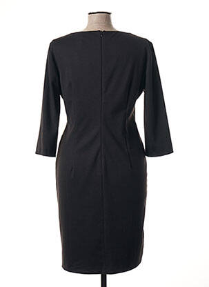 Robe mi-longue manches 3/4 manches 3/4 gris POUSSIERE D'ETOLE femme