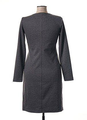 Robe mi-longue manches longues manches longues gris SANDWICH femme
