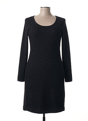 Robe mi-longue manches longues manches longues noir SANDWICH femme