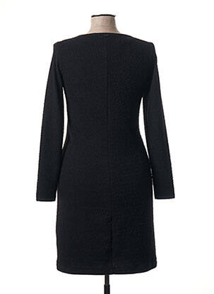 Robe mi-longue manches longues manches longues noir SANDWICH femme